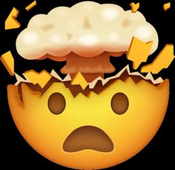 Exploding head emoji